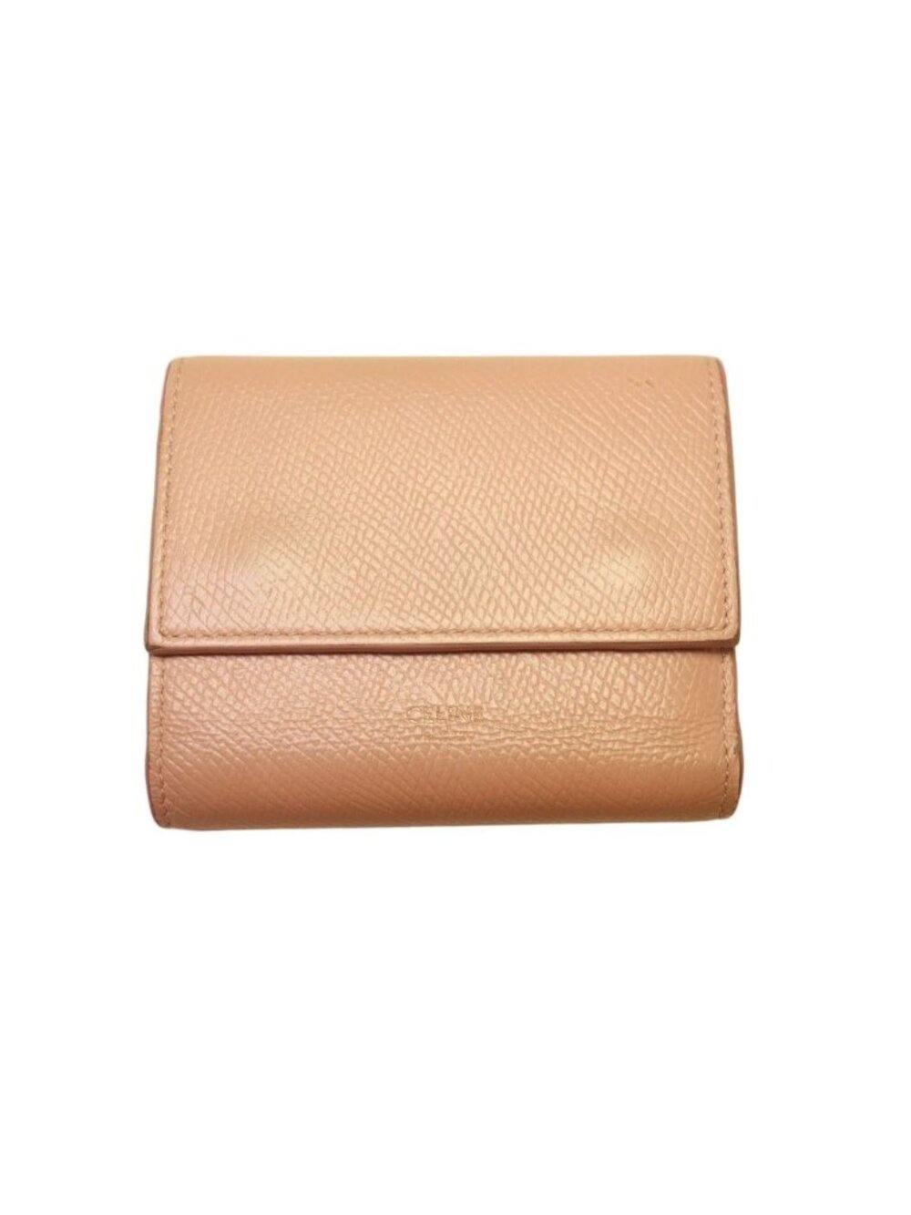 Celine Small Trifold Wallet Grained Calfskin